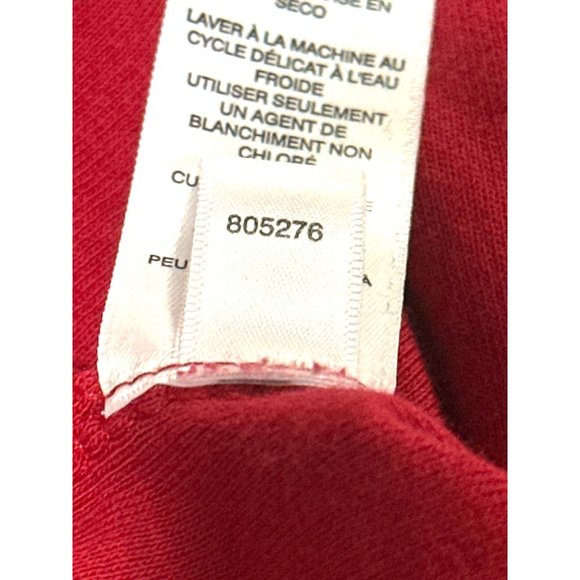 Chicos Red Long Sleeve Tee Classic Soft Stretch Casual Top Soft Comfortable SZ 2 - Picture 9 of 10